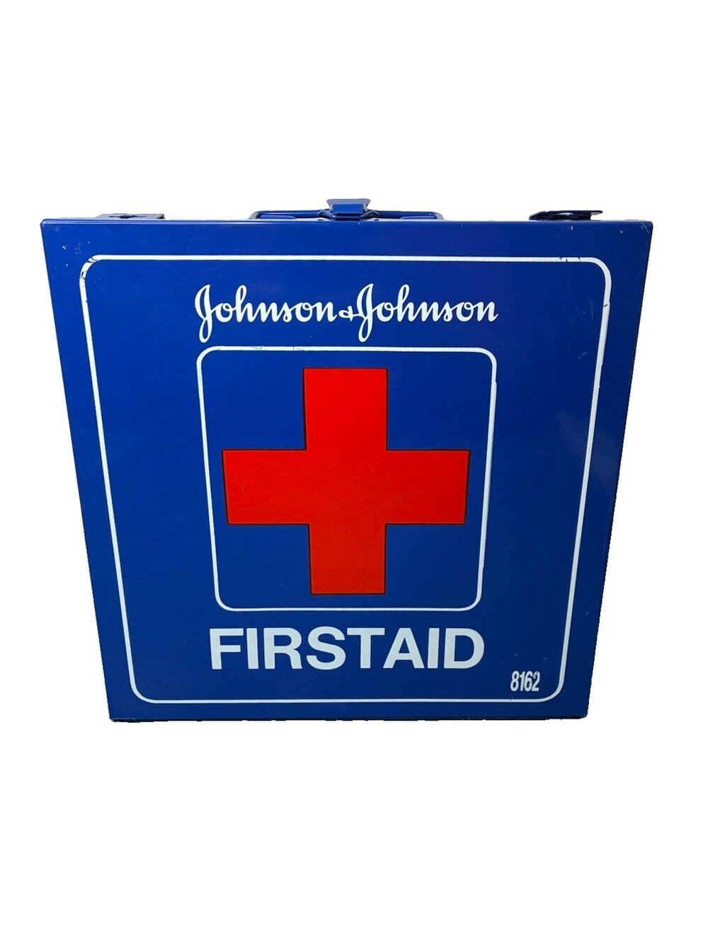 Vintage Metal First Aid Kit Cabinet Johnson & Johnson 8162